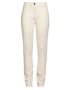 Blugirl Woman Pants Ivory Size 8 Polyester, Viscose, Elastane In Neutral