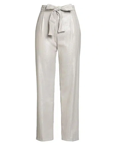 Blugirl Woman Pants Light Grey Size 6 Recycled Wool, Polyamide, Viscose, Polyester In Gray