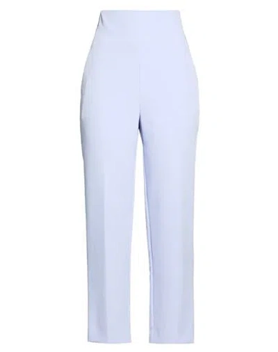 Blugirl Woman Pants Lilac Size 4 Polyester, Elastane In Animal Print