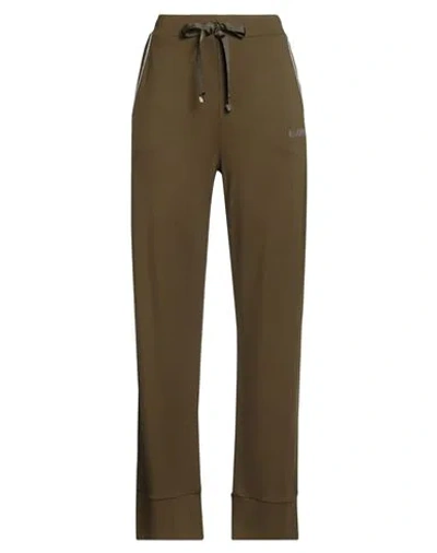 Blugirl Woman Pants Military Green Size S Viscose, Polyamide, Elastane In Brown