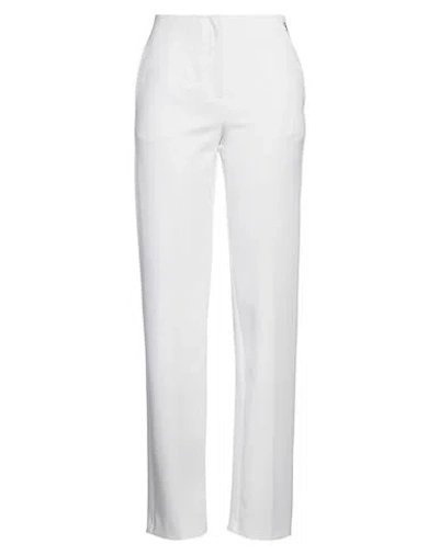 Blugirl Woman Pants White Size 10 Polyester, Elastane