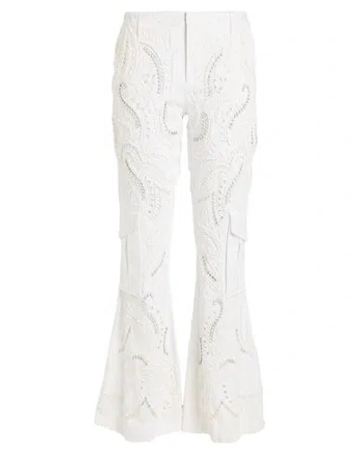 Blugirl Woman Pants White Size 6 Cotton, Elastane