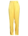 Blugirl Woman Pants Yellow Size 12 Polyester In Yellow