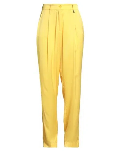 Blugirl Woman Pants Yellow Size 12 Polyester