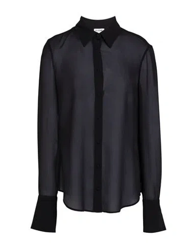 Blugirl Woman Shirt Black Size 8 Polyester