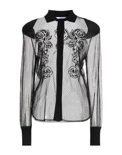 Blugirl Woman Shirt Black Size S Polyester, Viscose