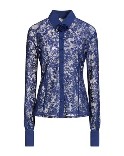 Blugirl Woman Shirt Blue Size 10 Polyester