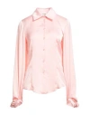 Blugirl Woman Shirt Light Pink Size 10 Polyester In Pink