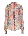 Blugirl Woman Shirt Light Pink Size 10 Silk, Viscose In Multi
