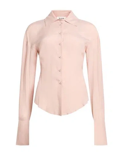 Blugirl Woman Shirt Light Pink Size 4 Acetate, Silk, Polyamide