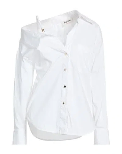 Blugirl Woman Shirt Off White Size 8 Cotton, Polyamide, Elastane