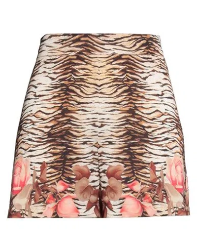 Blugirl Woman Shorts & Bermuda Shorts Beige Size 8 Polyester, Elastane In Brown