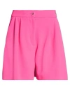 Blugirl Woman Shorts & Bermuda Shorts Fuchsia Size 2 Polyester, Elastane In Pink