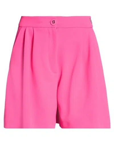Blugirl Woman Shorts & Bermuda Shorts Fuchsia Size 2 Polyester, Elastane In Pink