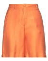 Blugirl Woman Shorts & Bermuda Shorts Orange Size 10 Viscose In Orange