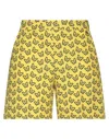 Blugirl Woman Shorts & Bermuda Shorts Yellow Size 10 Polyester, Elastane