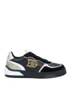 Blugirl Woman Sneakers Black Size 10 Calfskin, Textile Fibers