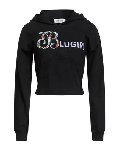 Blugirl Woman Sweatshirt Black Size 6 Cotton, Elastane