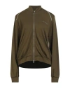 Blugirl Woman Sweatshirt Military Green Size S Viscose, Polyamide, Elastane In Green