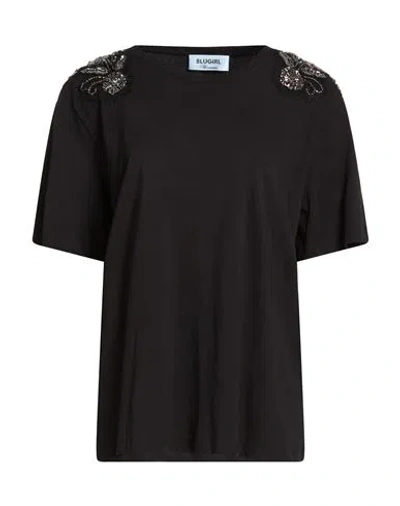 Blugirl Woman T-shirt Black Size M Cotton