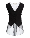 Blugirl Woman Tailored Vest Black Size 6 Pla - Polylactic Acid In Black