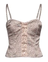 Blugirl Woman Top Beige Size 8 Polyester, Elastane In Beige