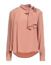 Blugirl Woman Top Light Brown Size 6 Polyester