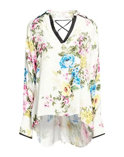 Blugirl Woman Top Off White Size 10 Viscose, Polyester