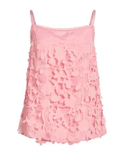 Blugirl Woman Top Pink Size 6 Polyester