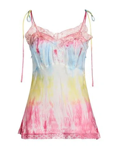 Blugirl Woman Top Pink Size 6 Viscose In Multi