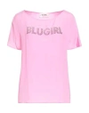 Blugirl Woman Top Pink Size 8 Acetate, Silk, Polyamide