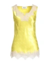 Blugirl Woman Top Yellow Size 6 Viscose In Yellow