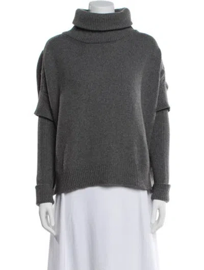 Pre-owned Blugirl Wool Turtleneck Sweater In Gray