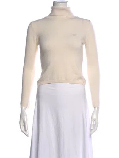 Pre-owned Blugirl Wool Turtleneck Sweater In Orange