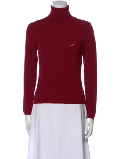 Pre-owned Blugirl Wool Turtleneck Sweater In Red