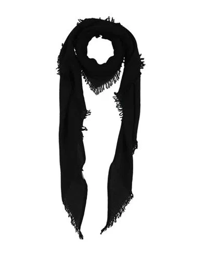 Blui Woman Scarf Black Size - Wool, Cashmere