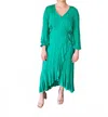 Bluivy Adelina Maxi Wrap Dress In Green In Green