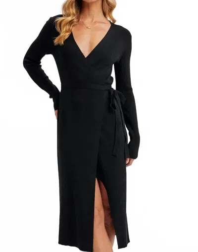 Bluivy Amelia Sweater Dress In Black