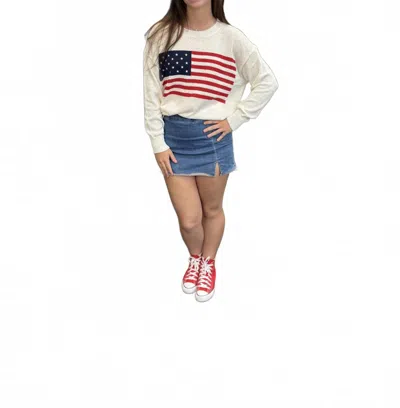 Bluivy Americana Sweater In Ivory In White