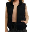 Bluivy Cabin Fever Cord Vest In Black In Black