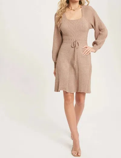 Bluivy Café Au Lait Sweater Dress In Taupe In Neutral