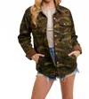 Bluivy Camo Sherpa Inner Jacket In Green In Green