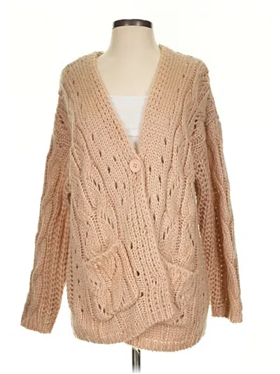 Pre-owned Bluivy Cardigan Sweater In Tan