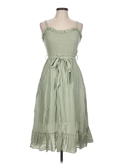 Pre-owned Bluivy Casual Dress In Green