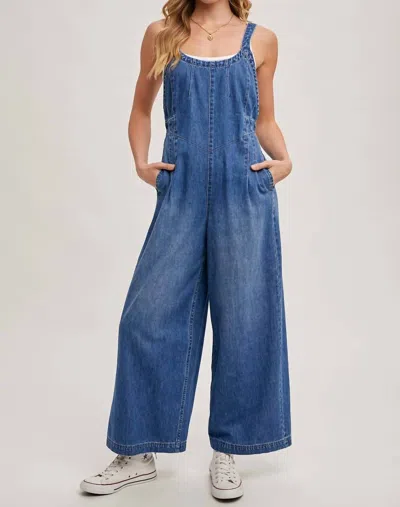 Bluivy Chic Overall In Medium Denim In Blue