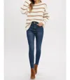 Bluivy Feeling Your Best Striped Sweater In White And Beige In Beige