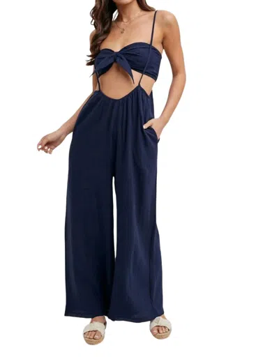 Bluivy Jumpsuit Set In Navy In Blue