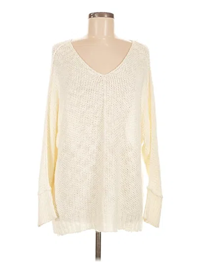 Pre-owned Bluivy Pullover Sweater In White