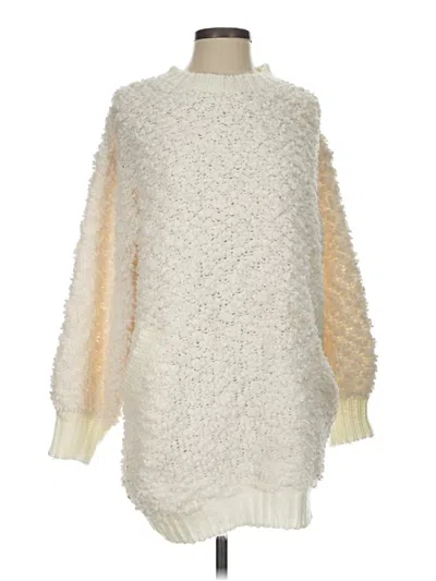 Pre-owned Bluivy Pullover Sweater In White