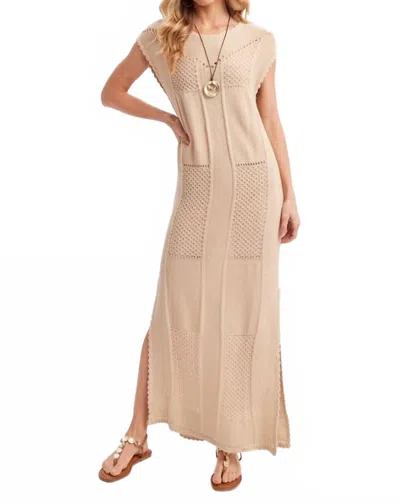 Bluivy Sedona Knit Coverup In Natural In Pink